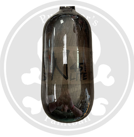 Ninja Carbon Fiber Lite 45/4500 Paintball Tank - Translucent Black - Bottle Only