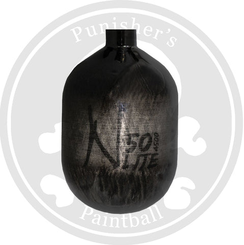Ninja Carbon Fiber Lite 50/4500 Paintball Tank - Translucent Black - Bottle Only