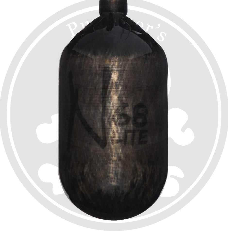 Ninja Carbon Fiber Lite 68/4500 Paintball Tank - Translucent Black - Bottle Only