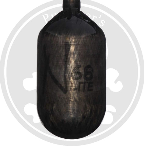 Ninja Carbon Fiber Lite 68/4500 Paintball Tank - Translucent Black - Bottle Only