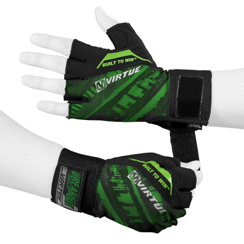 Virtue Mesh Breakout Gloves - Half Finger - Graphic Green