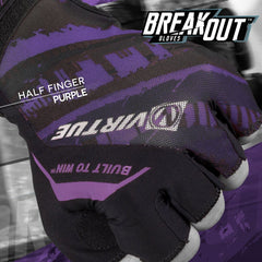 Virtue Mesh Breakout Gloves - Half Finger - Graphic Purple