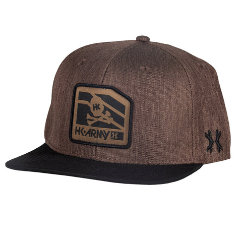 HK Army Clip Snapback Hat - Black/Tan