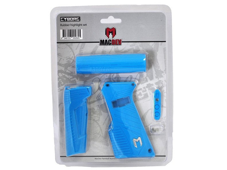 MacDev Cyborg 6 Rubber Grip Set - Aqua