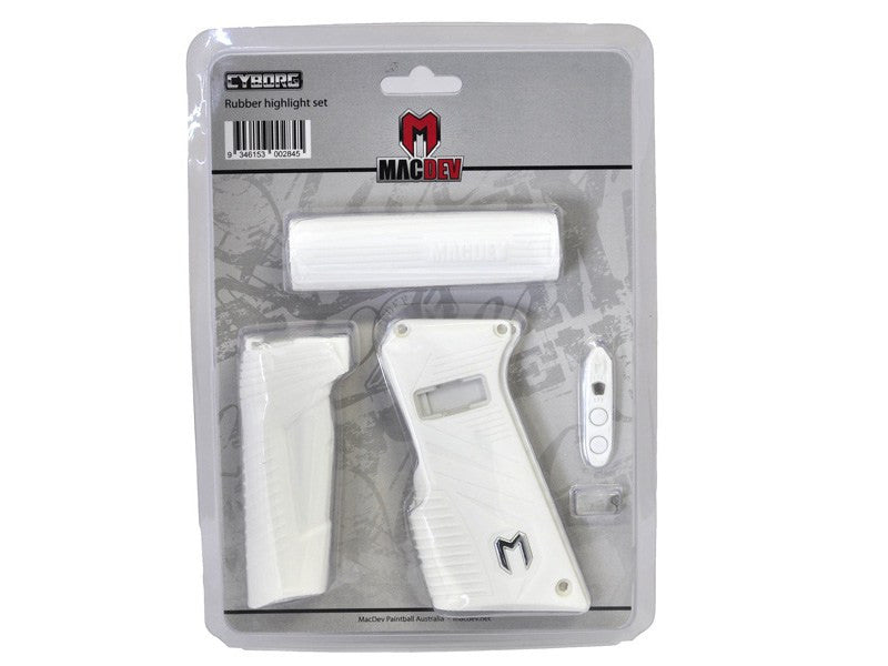 MacDev Cyborg 6 Rubber Grip Set - White