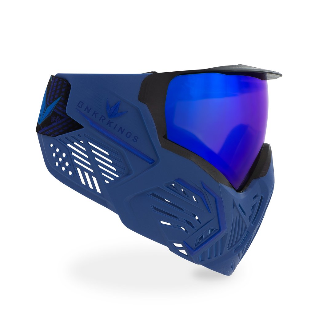 BunkerKings CMD Paintball Mask - Blue Azure