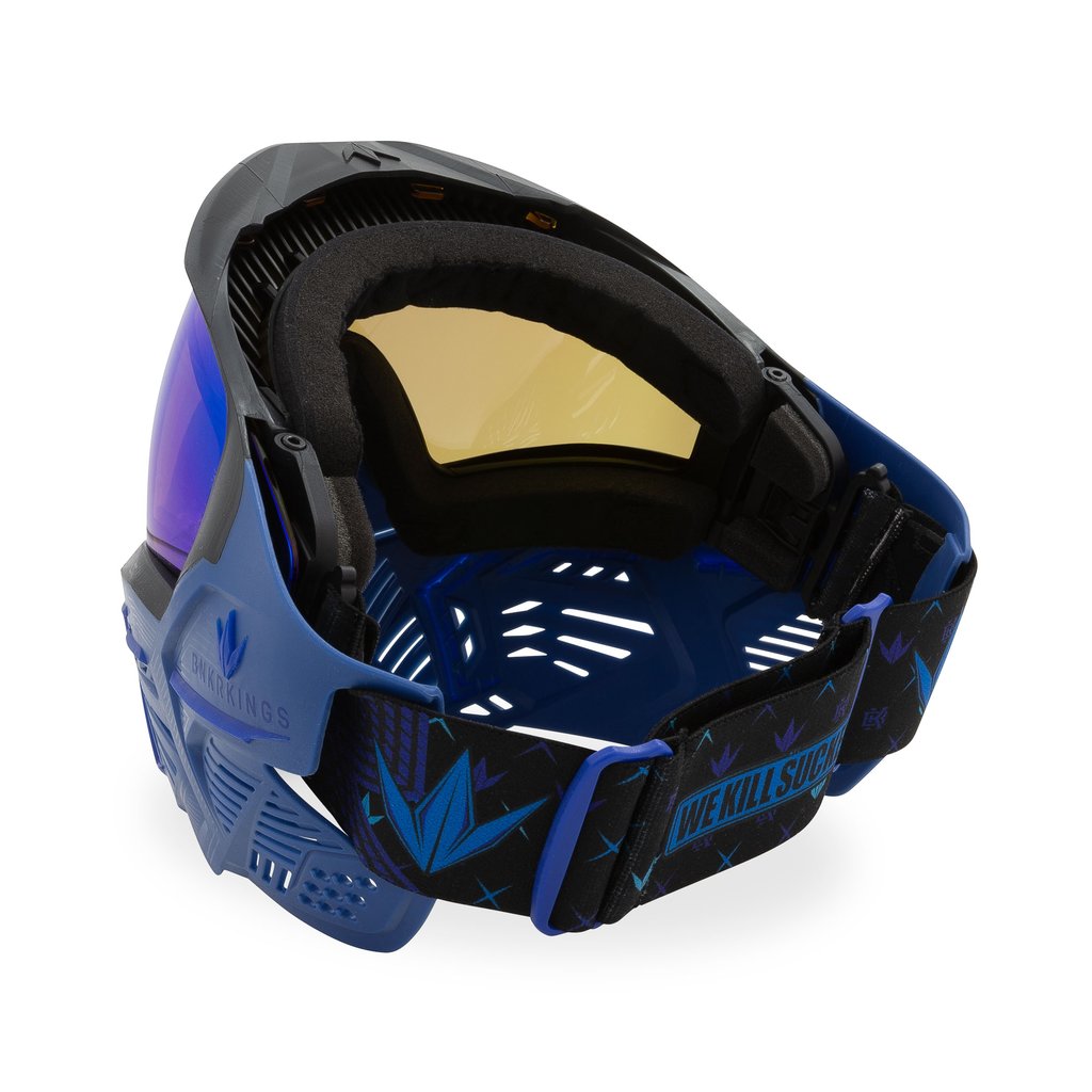 BunkerKings CMD Paintball Mask - Blue Azure