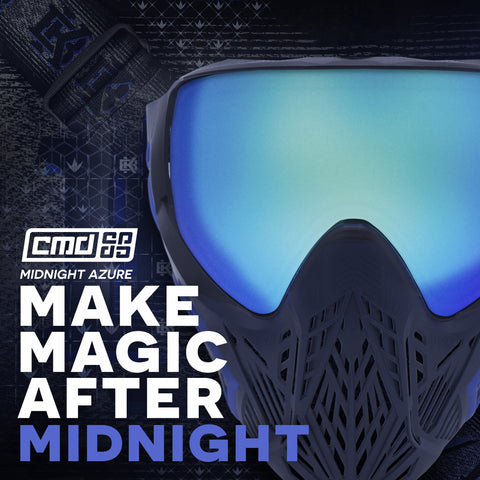BunkerKings CMD Paintball Mask - Midnight Azure