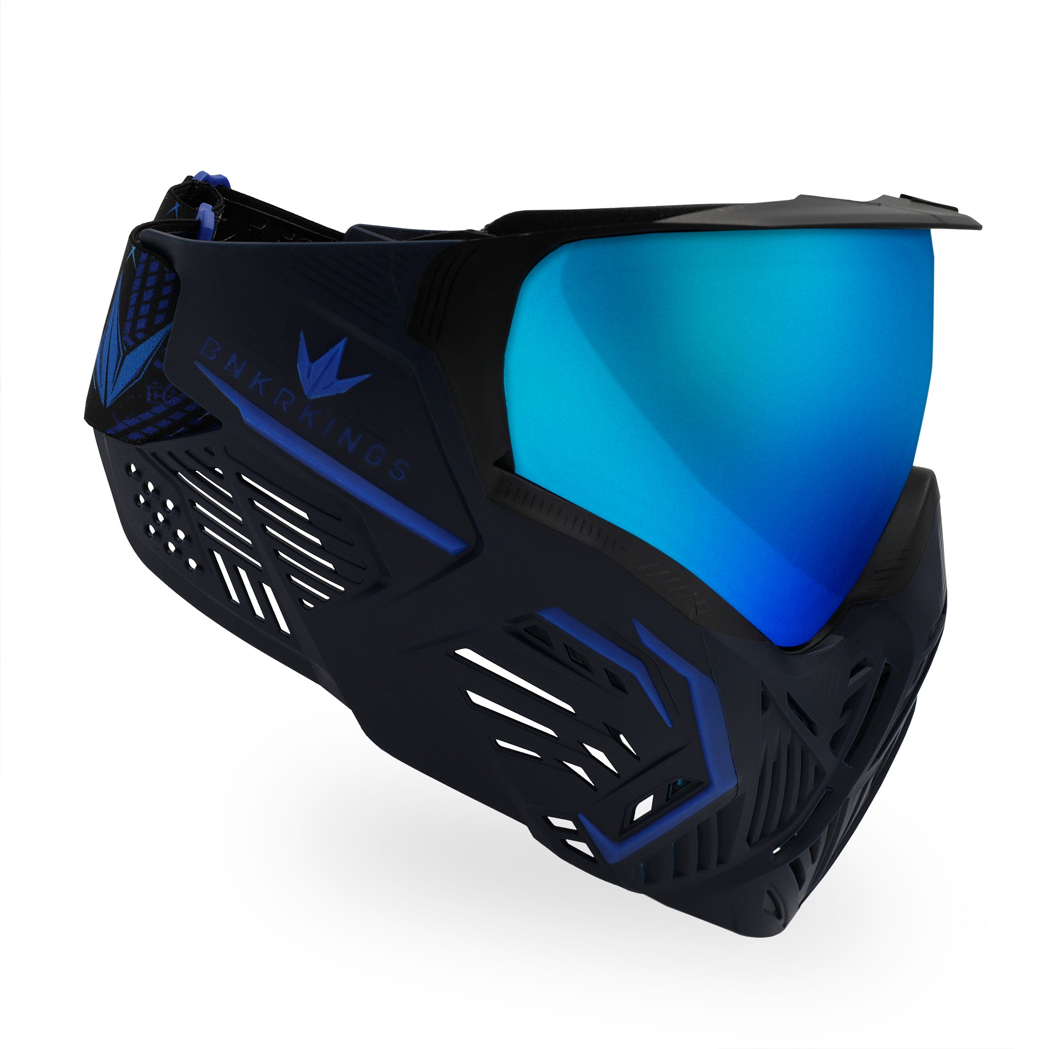 BunkerKings CMD Paintball Mask - Midnight Azure