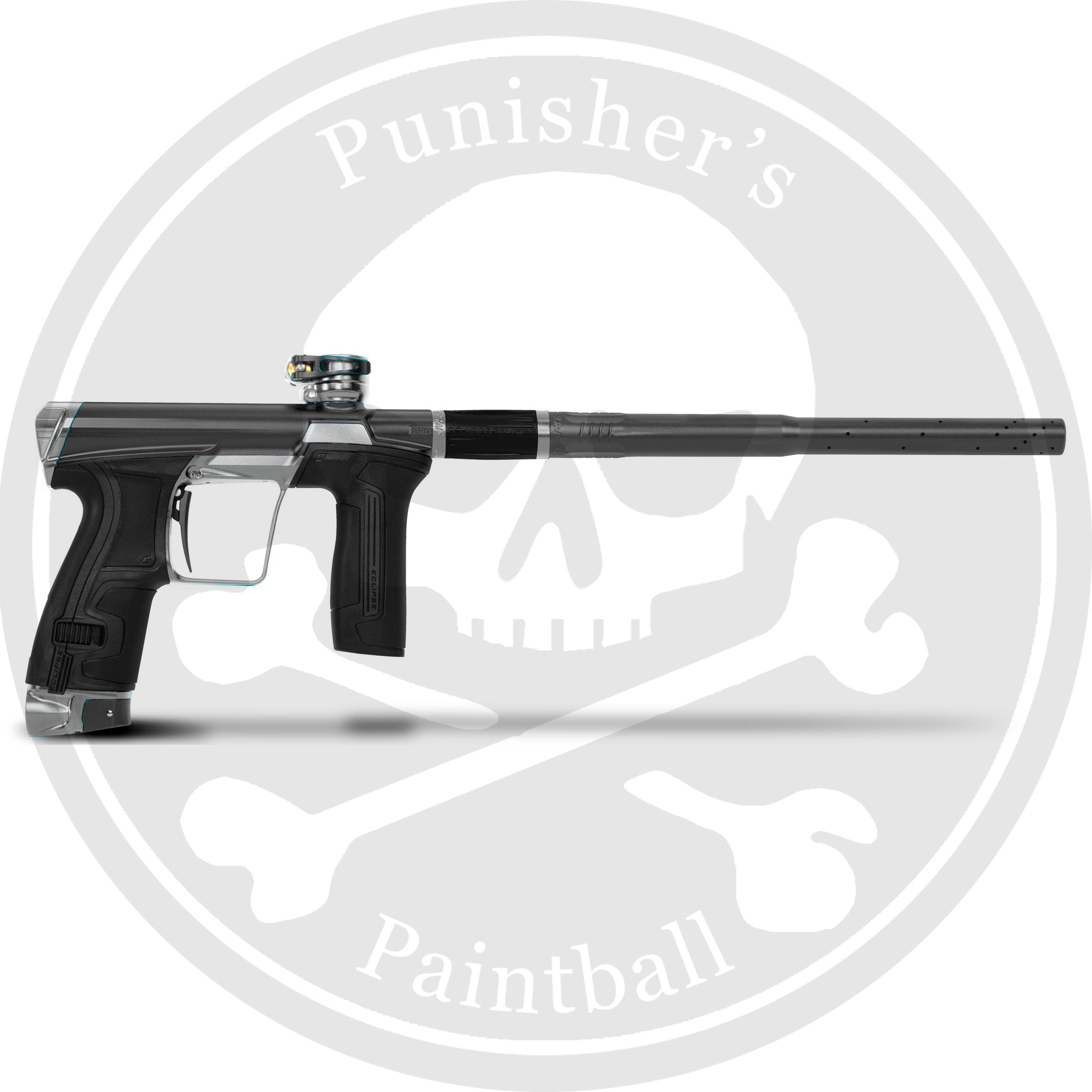 Planet Eclipse CS2 Pro Paintball Marker Grey Silver Punishers Paintball Planet eclipse cs2 pro paintball marker grey silver punishers paintball