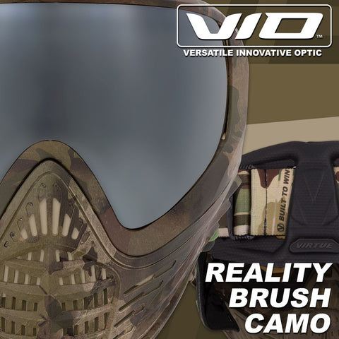 Virtue VIO Contour 2 Paintball Mask- Reality Brush Camo