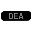 DEA Patch with round corners Large (Black)