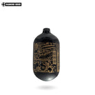 INFAMOUS AIR "BONES" Paintball Tank - Diamond Series - BOTTLE ONLY - 68CI / 4500PSI - Black / Gold