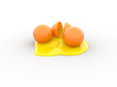 Pro-Shar Exact Paintballs 2000 Count - Orange Shell - Yellow Fill