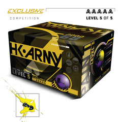 HK Army Exclusive Paintballs - Level 5 - Metallic Purple Shell / Yellow Fill
