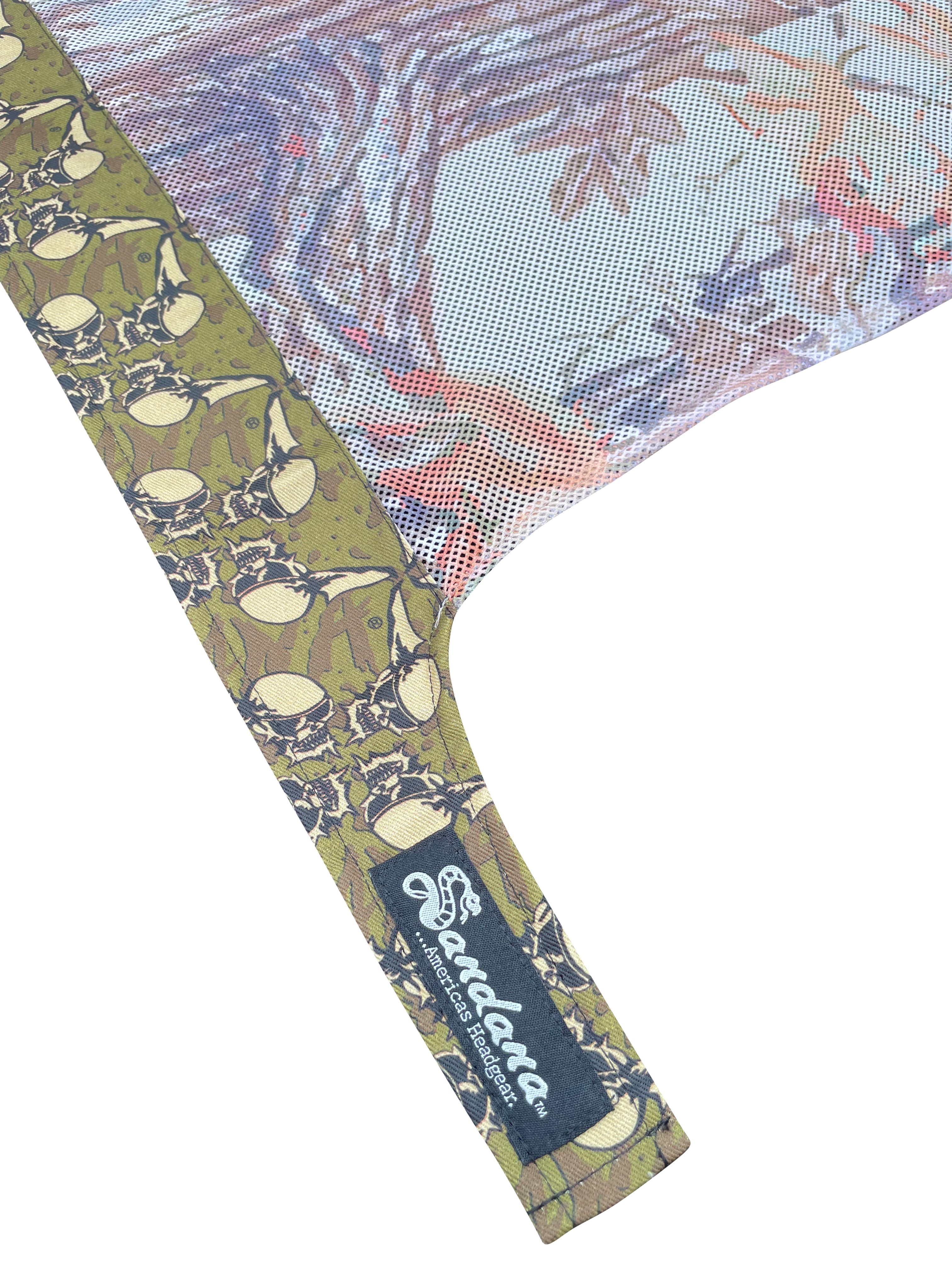 Sandana Flying Skulls Trunk Proline Headwrap - Green/Brown