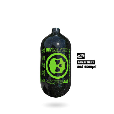 Infamous Skeleton Air "Hyperlight" Paintball Tank BOTTLE ONLY - Galaxy Series - Galaxy Volt - 80/4500 PSI
