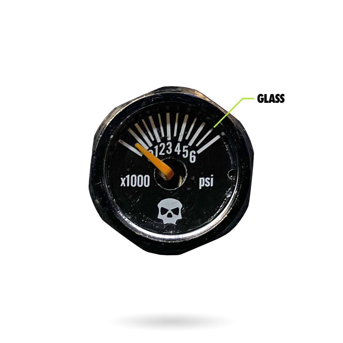 Infamous Team Skull Tank Gauge 6000psi - Glass