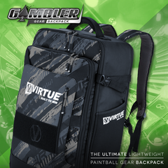 Virtue Gambler Backpack & Paintball Gearbag - Graphic Black
