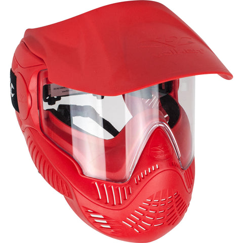 Valken Paintball MI-3 Gotcha Goggle/Mask with Single Lens & Top Strap- Red