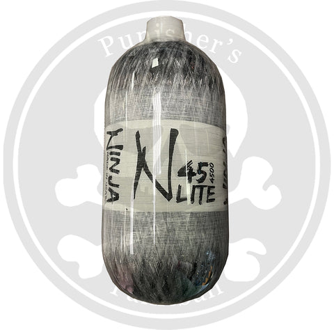 Ninja Carbon Fiber Lite 45/4500 Paintball Tank - Grey Ghost - Bottle Only