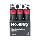 HK Army High Capacity 165 Round Pods- Black/Red- 6 Pack