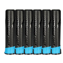 HK Army High Capacity 165 Round Pods- Black/Turquoise- 6 Pack