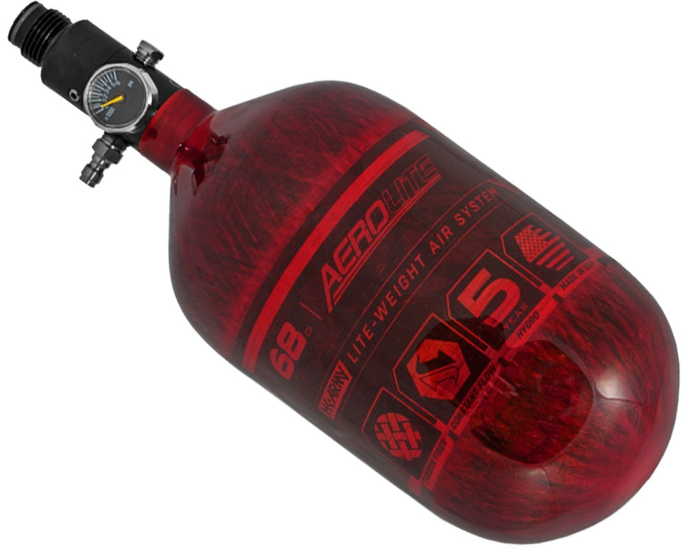 HK Army AeroLite Carbon Fiber Tank - 68/4500 PSI - Red