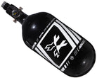 HK Army "Extra Lite" Carbon Fiber Tank - Standard Reg - Slash - 80/4500 PSI - Metallic Black/White (HYDRO DATE 02/2022)