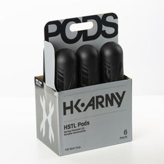 HK Army HSTL Pods- High Capacity 150 Round- Black/Black- 6 Pack
