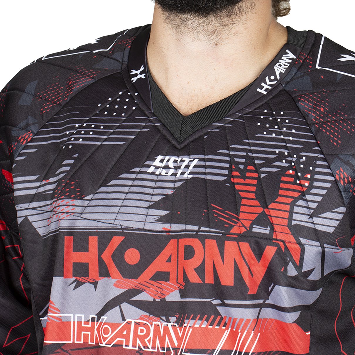 HK Army HSTL Line Jersey - Lava - Red/Black - Large