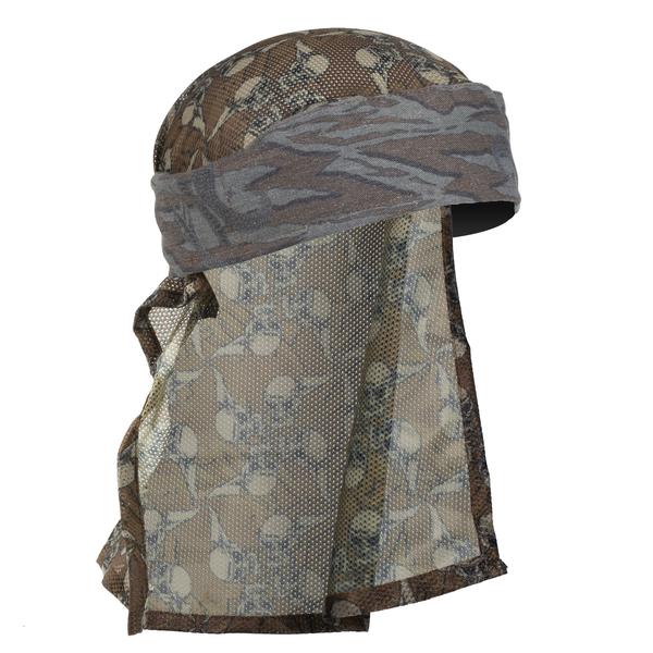 HK Army Hostilewear Headwrap - Forest Snakes / Tan Mesh