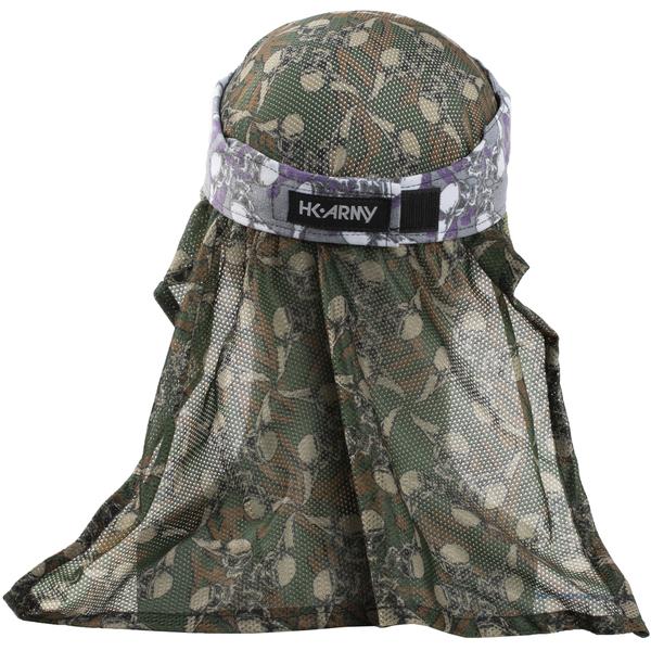 HK Army Hostilewear Headwrap - Purple Skulls / Forest Mesh