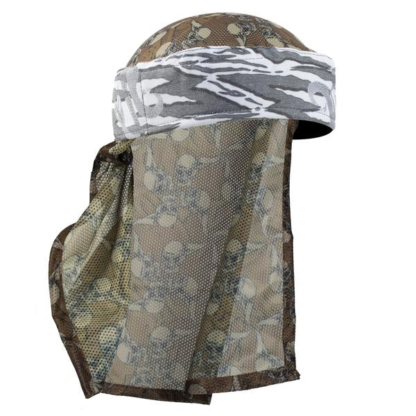 HK Army Hostilewear Headwrap - Gray Snakes / Tan Mesh