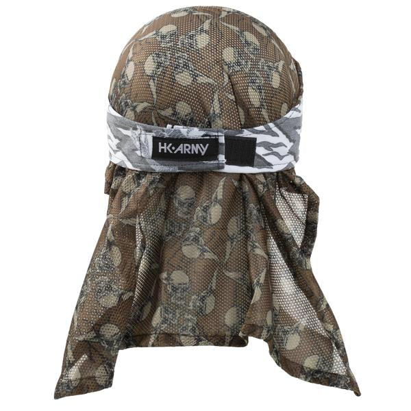 HK Army Hostilewear Headwrap - Gray Snakes / Tan Mesh