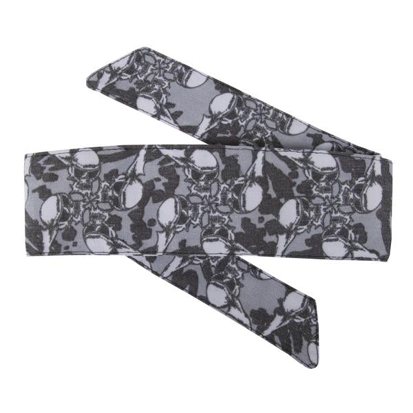 HK Army Hostilewear Vintage Headband - Skulls Grey