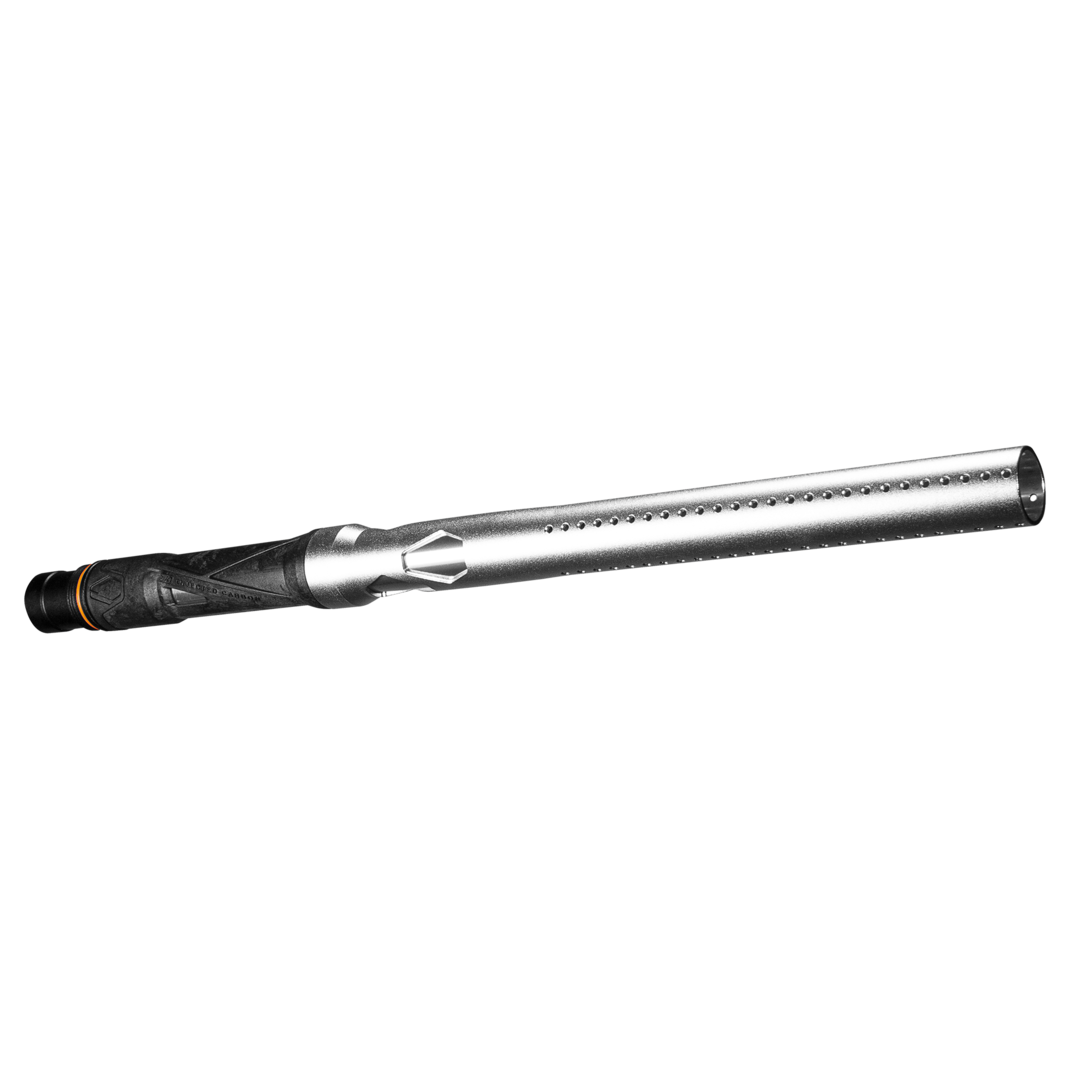 Carbon IC Paintball Barrel - Silver - Autococker Thread