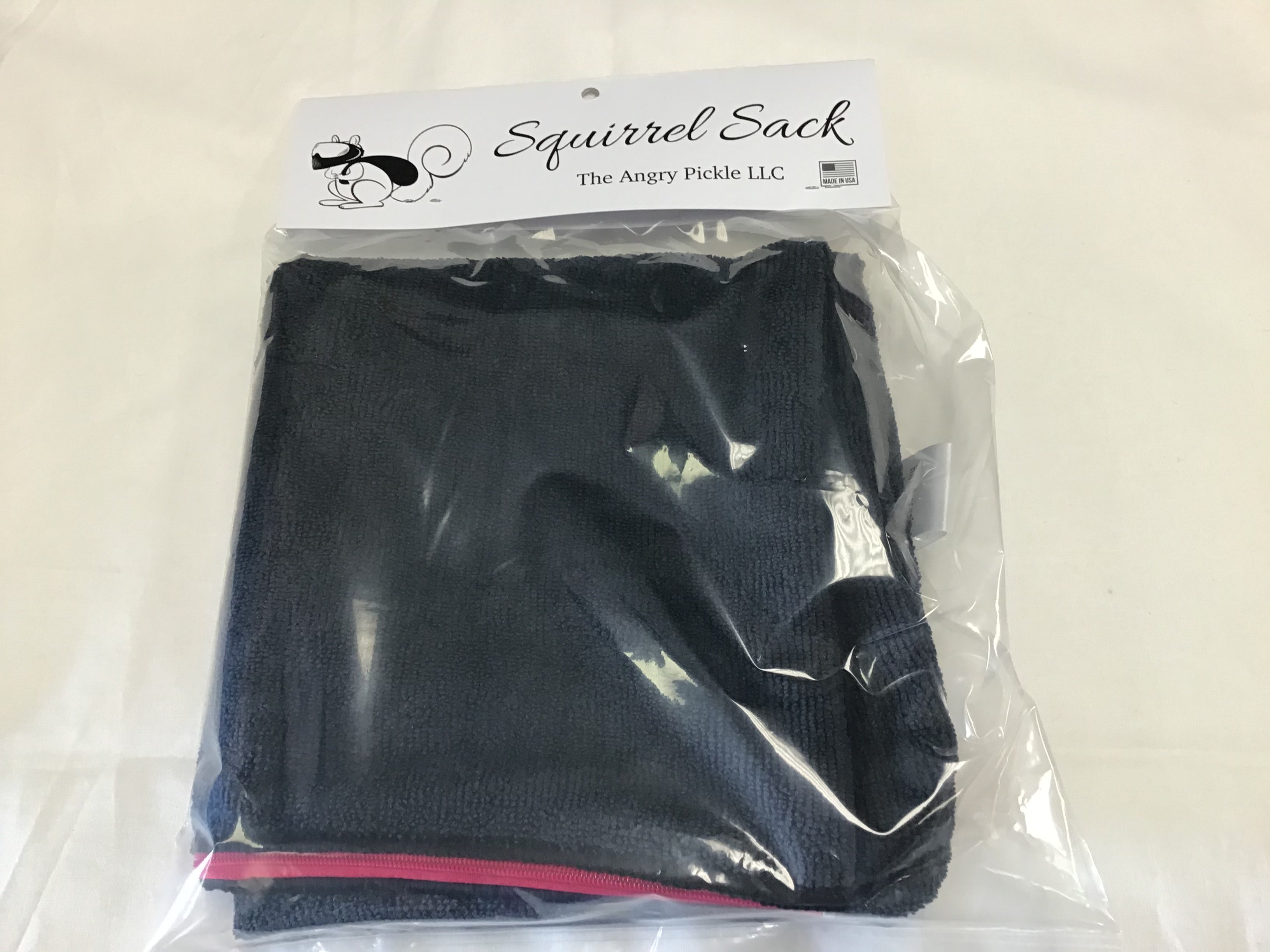 Squirrel Sack Microfiber Bag - Black