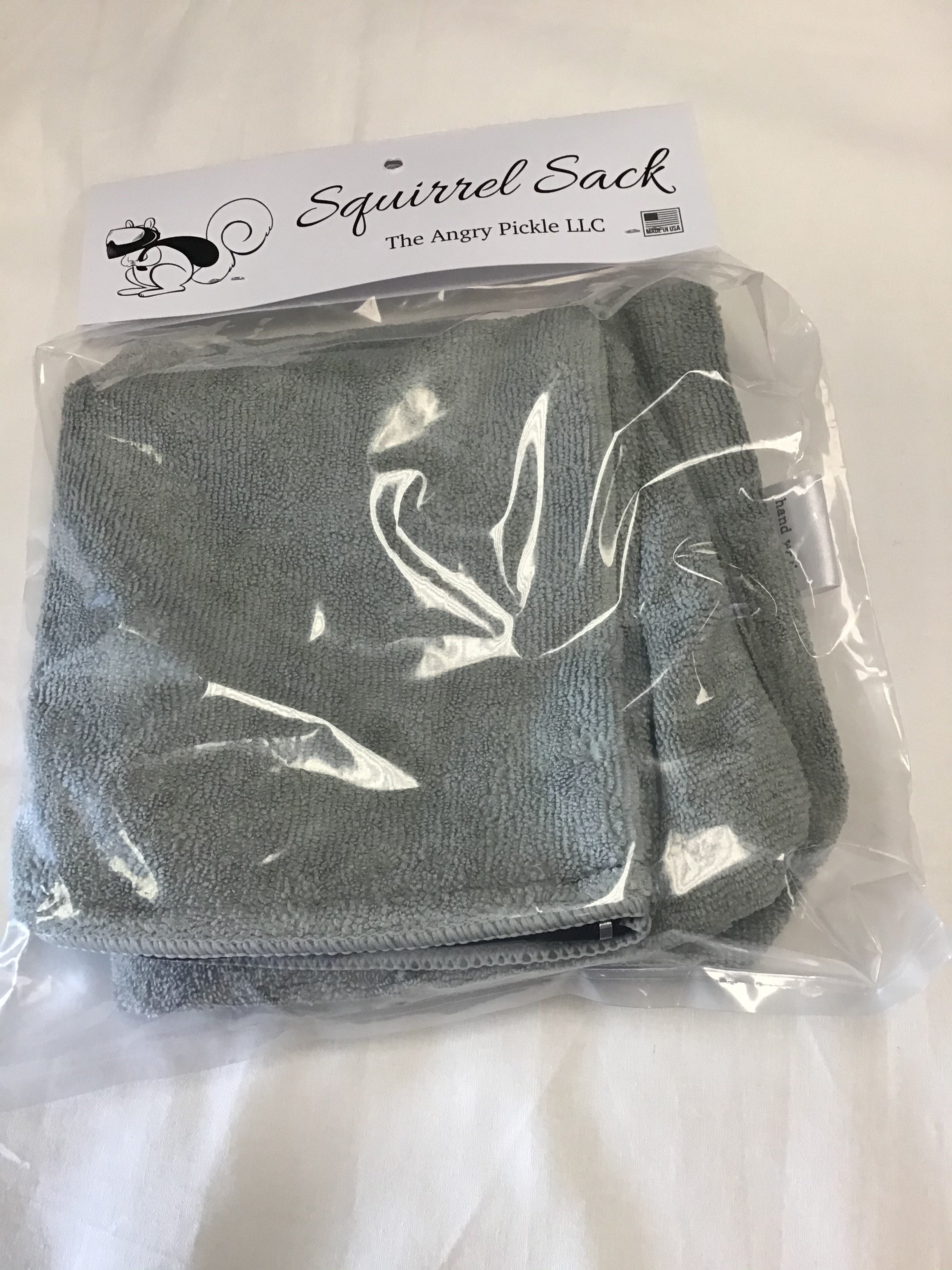 Squirrel Sack Microfiber Bag - Light Grey