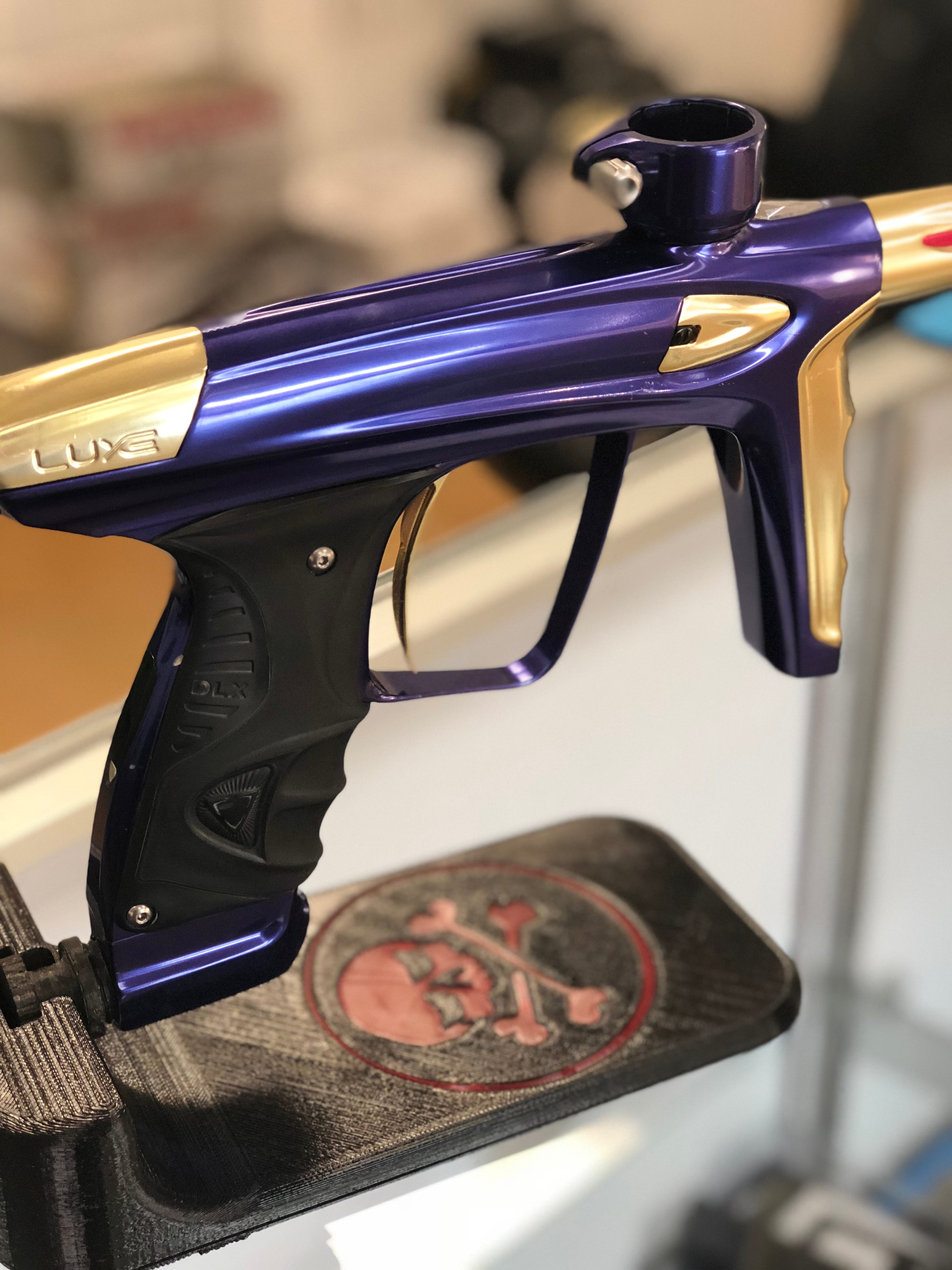 Used Luxe Ice Paintball Marker - Gloss Purple / Gloss Gold