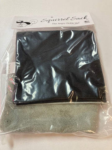 Squirrel Sack Microfiber Bag - Black/Light Grey