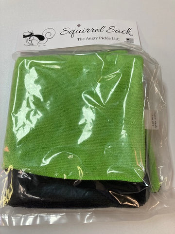 Squirrel Sack Microfiber Bag - Black/Green