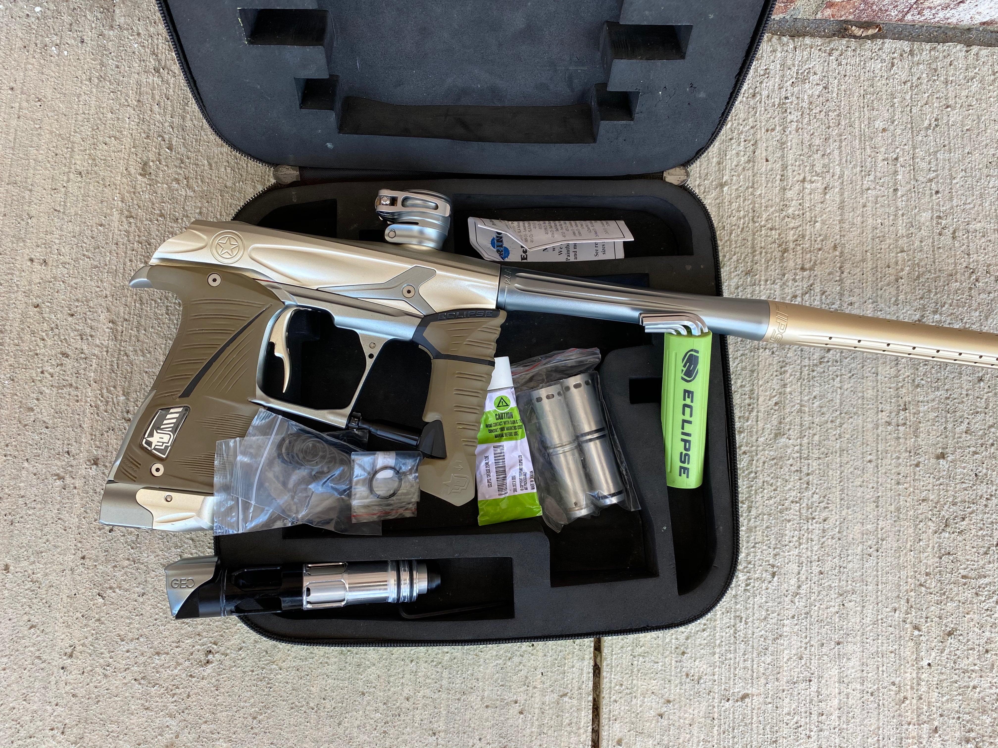 Used Planet Eclipse Geo 3.5 Paintball Gun - Champagne / Gunmetal