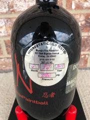 Used Ninja 68/4500 Paintball Tank - Black w/ Red