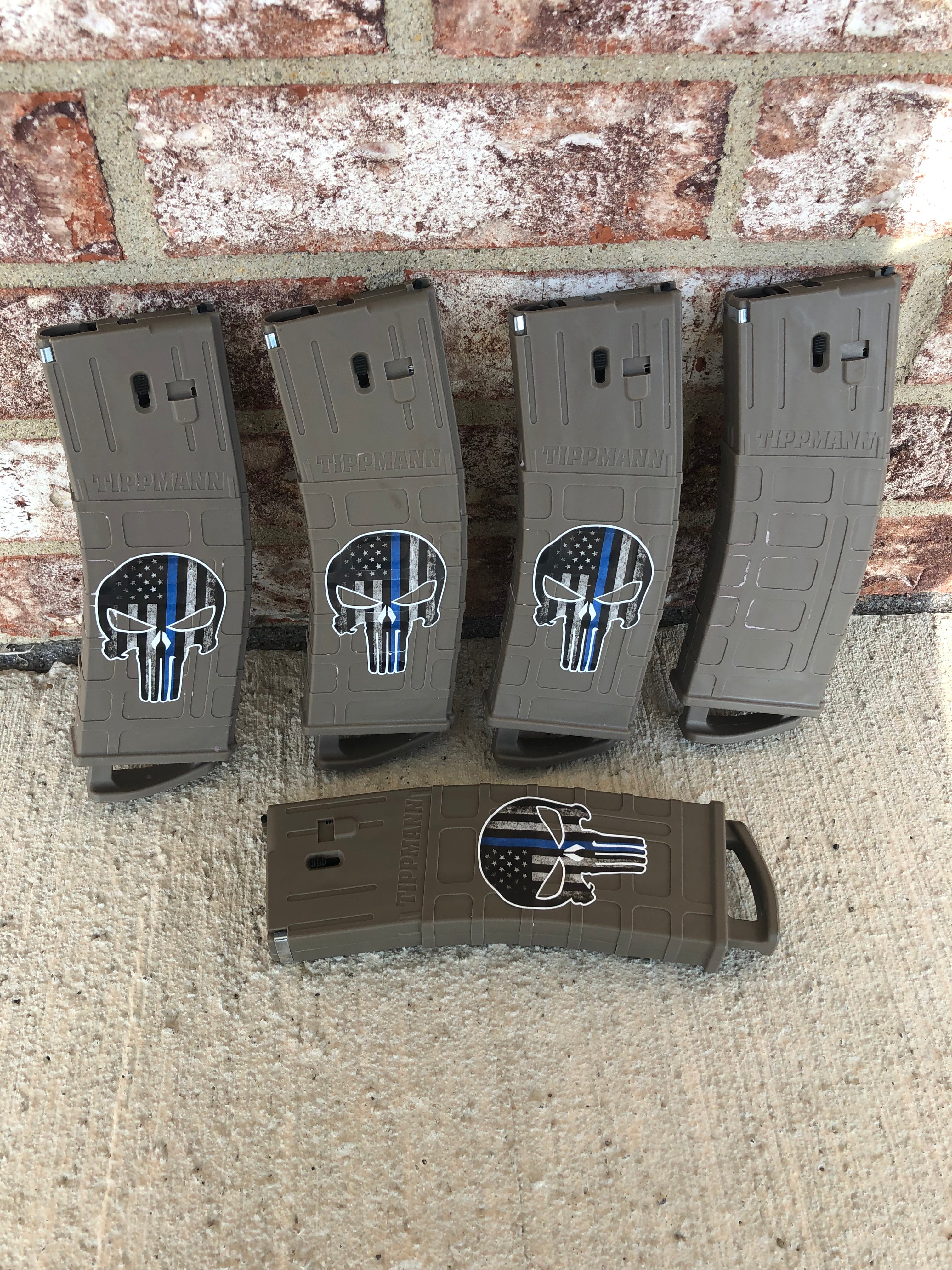 Used Tippmann TMC 20 Round Magazines (Pack of 5) - Tan