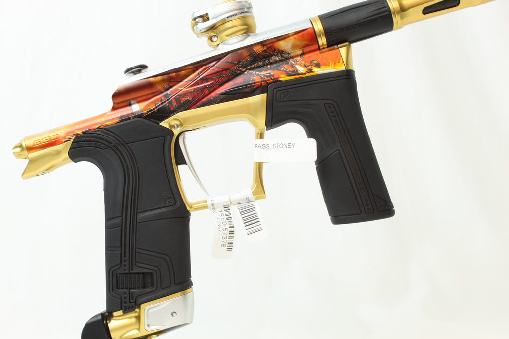 Planet Eclipse Ego LV2 Paintball Gun - LE Fire Dragon w/ Gold Accents *Only 10 Made*