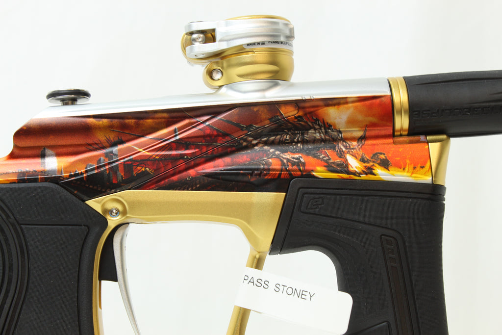 Planet Eclipse Ego LV2 Paintball Gun - LE Fire Dragon w/ Gold Accents *Only 10 Made*