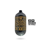 Infamous Python Air Paintball Tank BOTTLE ONLY - Diamond Series - Black/Gold - 80/4500 PSI