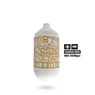 Infamous Python Air Paintball Tank BOTTLE ONLY - Diamond Series - White/Gold - 80/4500 PSI