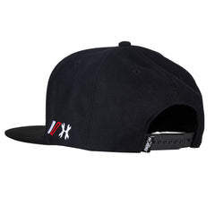 HK Army Split Snapback Hat - Black/White/Red